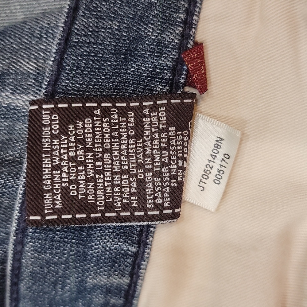 7 For All Mankind Relaxed Fit Button Fly Stretch 7FAM Mens Jeans Size 38 x 30 - Picture 6 of 9
